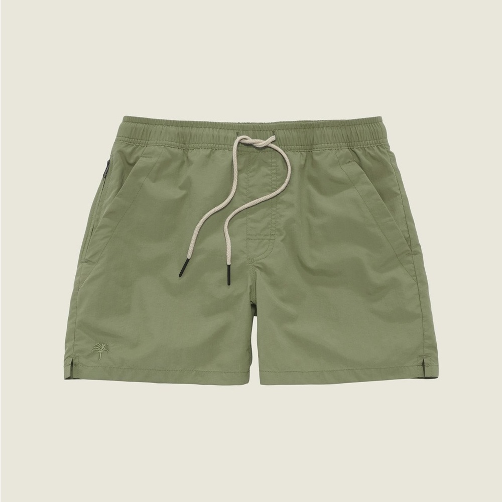 OAS Olive Green Swim Trunks
